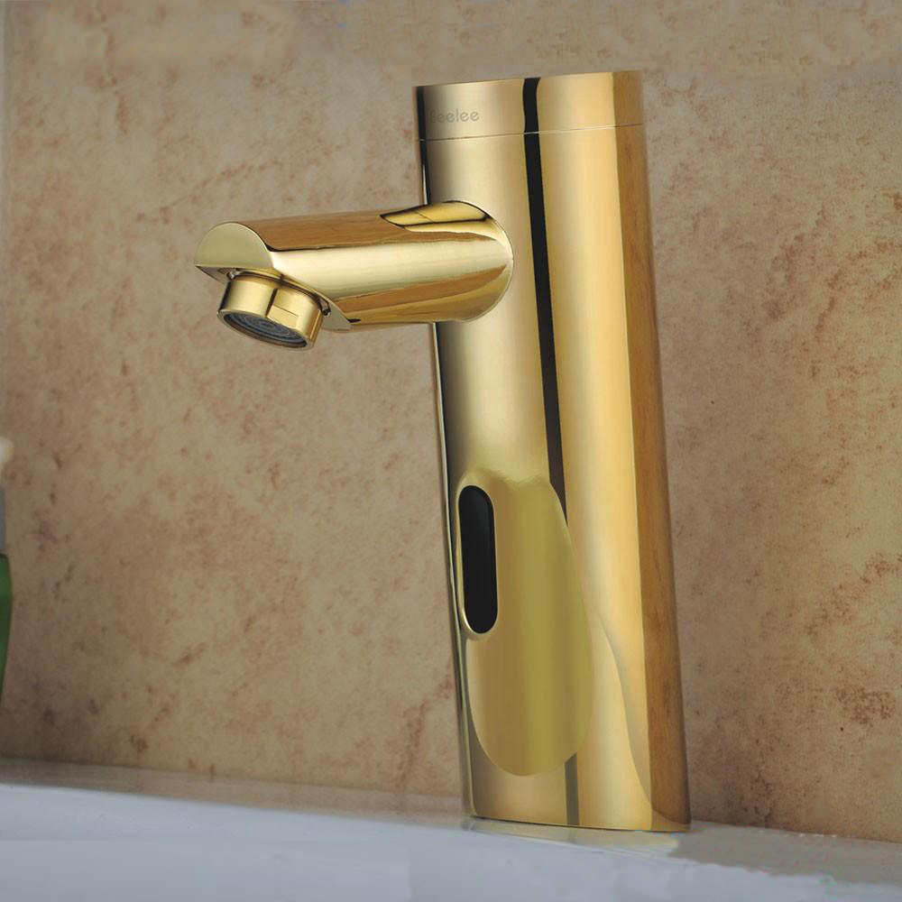 Kios Gold Finish Infrared Motion Sensor Faucet   Kios Gold Finish Infrared Motion Sensor Faucet 